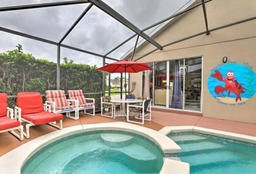 Screened pool & spa resort access near Disney photo 62