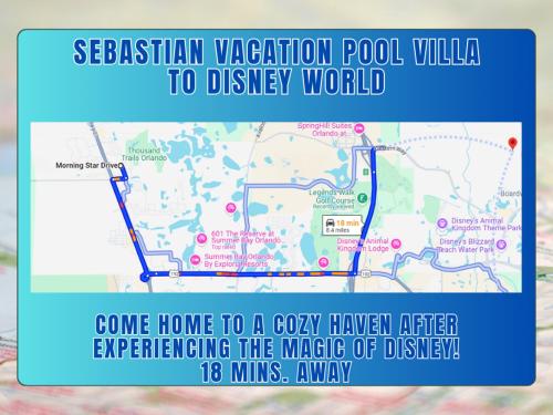 Screened pool & spa resort access near Disney photo 48