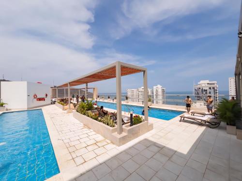 Πισίνα στο ή κοντά στο Salguero Suites by AkaiNoie