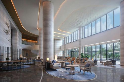 a rendering of the lobby of a hotel at Beihai Marriott Resort in Beihai