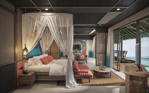 Кровать или кровати в номере Koh Yao Yai Village