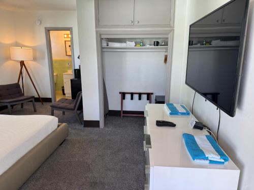 Postel nebo postele na pokoji v ubytování Rolo Beach Hotel