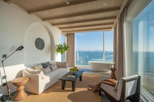 Posezení v ubytování Miyue · Santorini Seaview Resort Hotel (Huizhou Huidong Shuangyue Bay Branch)