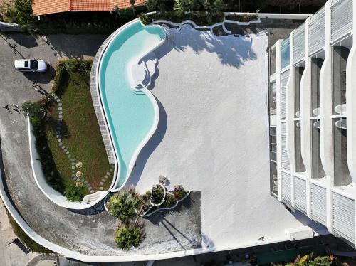 Bazén v ubytování Miyue · Santorini Seaview Resort Hotel (Huizhou Huidong Shuangyue Bay Branch) nebo v jeho okolí