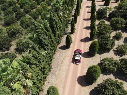 Landskap semula jadi dekat dengan the country house