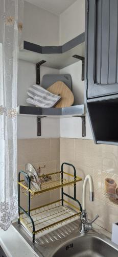 Η κουζίνα ή μικρή κουζίνα στο Alba Iulia Cetate Apartment
