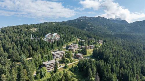 une vue aérienne d'une station de montagne dans l'établissement V du Bachat - SILENE A05 - 6 pers, à Chamrousse