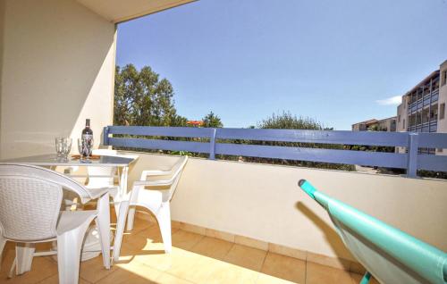 Μπαλκόνι ή βεράντα στο 1 Bedroom Beautiful Apartment In Canet-En-Roussillon