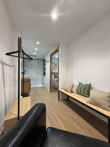 Posezení v ubytování Casa Rural con piscina privada en casco urbano de Náquera Botigueta 25