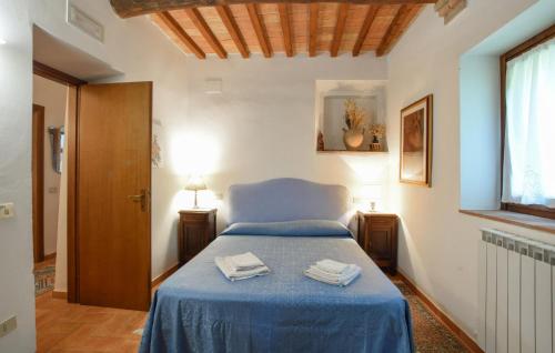 Postel nebo postele na pokoji v ubytování Pet Friendly Home In Frazione Mercatello