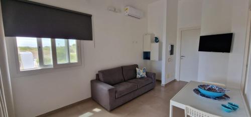 TV a/nebo společenská místnost v ubytování Appartamento Oasi con Piscina