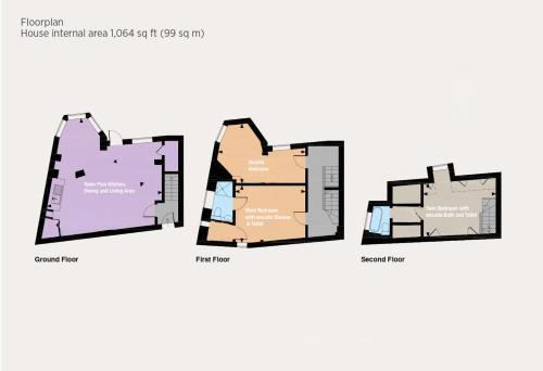 a floor plan of the residences at avalon commons at Humbug Cottage in Much Wenlock