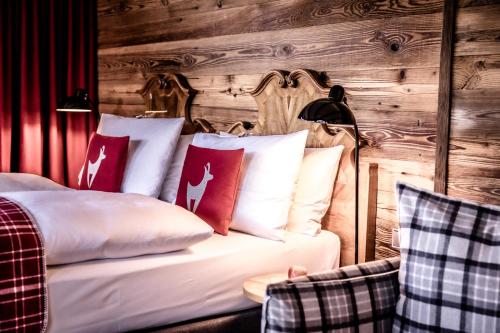 Voodi või voodid majutusasutuse Kitzhof Mountain Design Resort toas