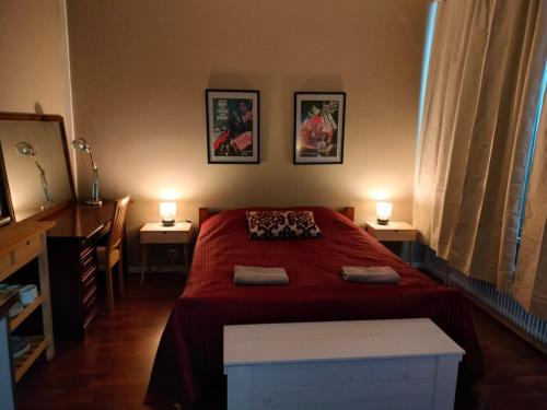Katil atau katil-katil dalam bilik di Brahe Suite, free parking garage