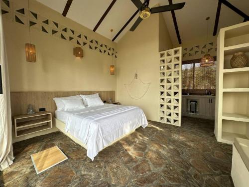 Postel nebo postele na pokoji v ubytování Villa 2 Altomar