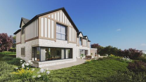 Κήπος έξω από το Luxury Villa 5Stars Sea View, Pool, Near Deauville