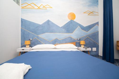 Postel nebo postele na pokoji v ubytování Casa Azzurra - Deluxe apartment in city center