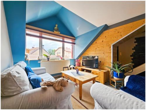 Duplex lumineux cocooning proche de suisses