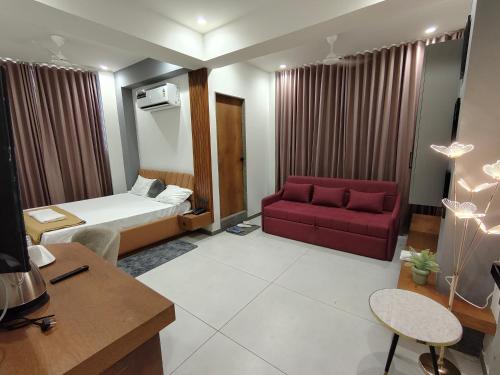 Katil atau katil-katil dalam bilik di hotel vihaan inn