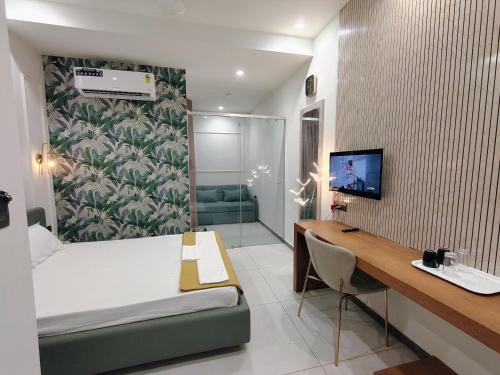 Katil atau katil-katil dalam bilik di hotel vihaan inn