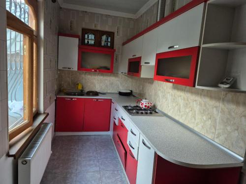 Una cocina o cocineta en Tufandag Holiday Apartment