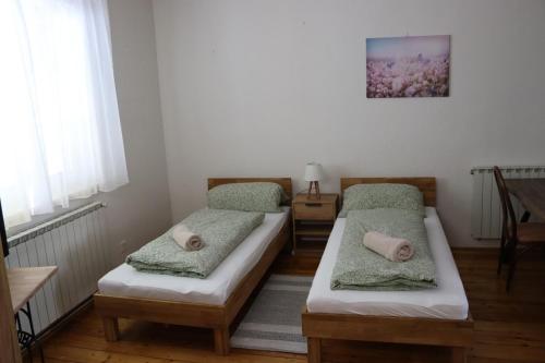 Ein Bett oder Betten in einem Zimmer der Unterkunft Apartmány u řeky Nežárky