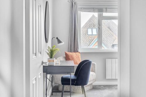 Posezení v ubytování Beautiful apartment in Claygate Close to London
