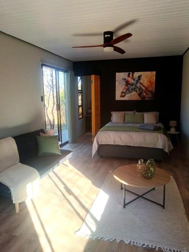 Ruang duduk di Kleinood Guestfarm