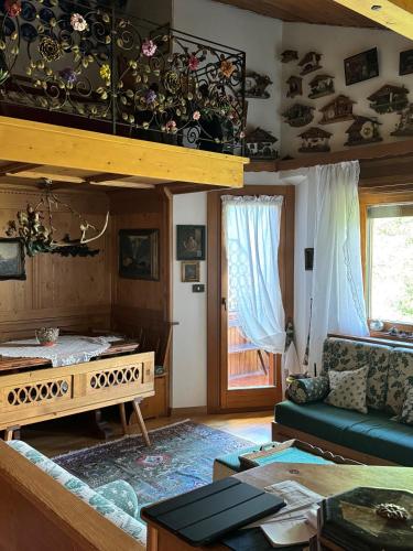 Et opholdsområde på Attico Cortina D'Ampezzo