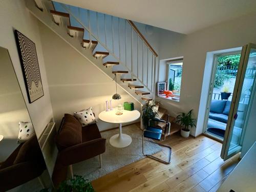 Modern two-storey apartment with terrace