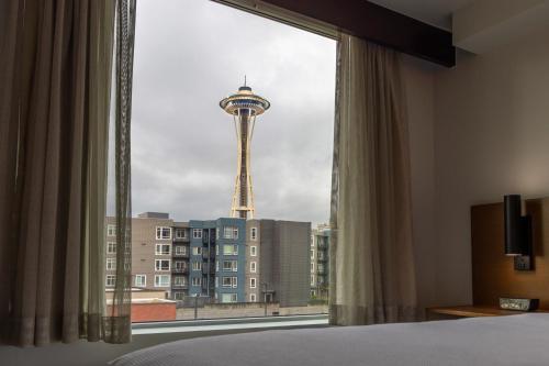 Ένα ή περισσότερα κρεβάτια σε δωμάτιο στο Hyatt Place Seattle Downtown
