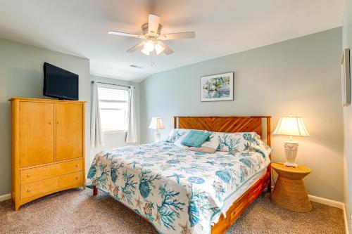 Katil atau katil-katil dalam bilik di 3 Mi to Fenwick Island and Beach Family Townhome