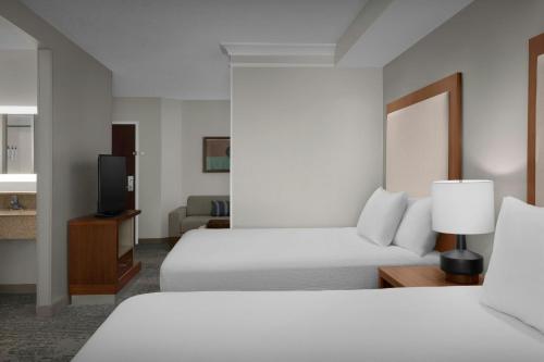 Ένα ή περισσότερα κρεβάτια σε δωμάτιο στο SpringHill Suites by Marriott Lynchburg Airport/University Area