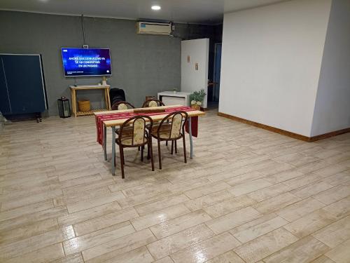 TV a/nebo společenská místnost v ubytování Quinta Hospedaje
