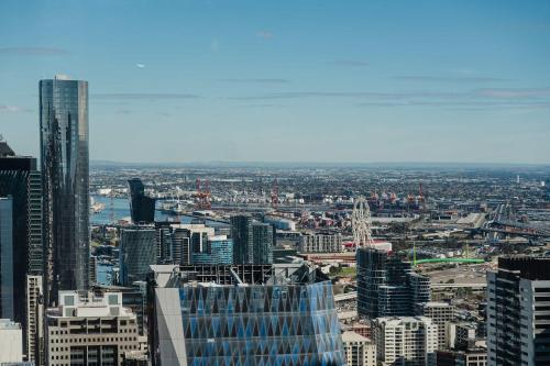 Vedere generală la Melbourne sau o vedere a orașului de la acest apartament