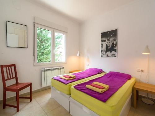 Ένα ή περισσότερα κρεβάτια σε δωμάτιο στο Tranquil Vista in Pedreguer