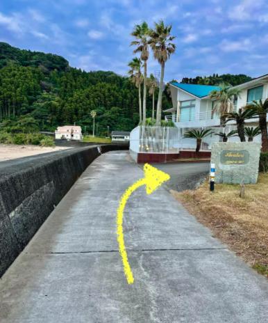 ヴィラの近くで見られる自然の景観