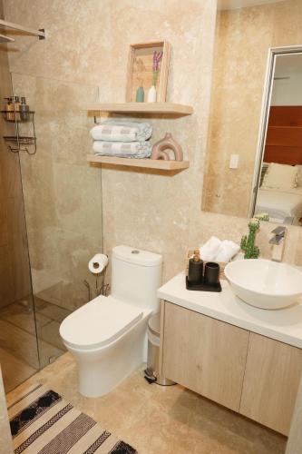 Koupelna v ubytování Luxury Suite Torres Del Mar Jacó