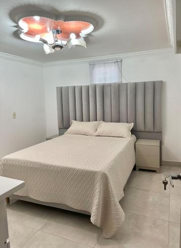 Ένα ή περισσότερα κρεβάτια σε δωμάτιο στο Apartamento central y espacioso