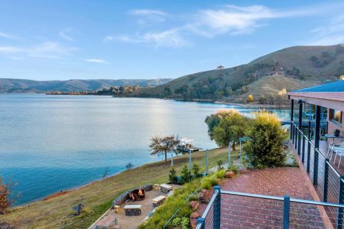 a view of a lake from a building at Bonnie Dawn - Bonnie Doon in Bonnie Doon