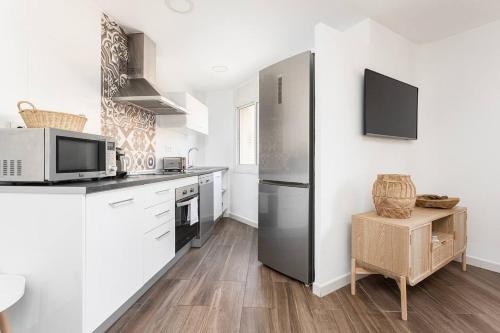 Η κουζίνα ή μικρή κουζίνα στο Stylish&bright Close To Subway