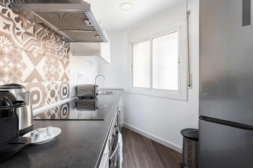 Η κουζίνα ή μικρή κουζίνα στο Stylish&bright Close To Subway