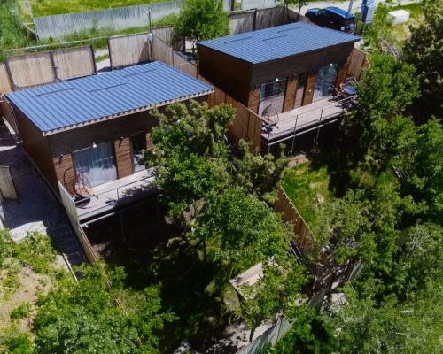 Bygningen som feriehuset ligger i