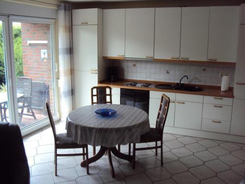 Kuchyň nebo kuchyňský kout v ubytování NEU! Ferienwohnung Schäfer