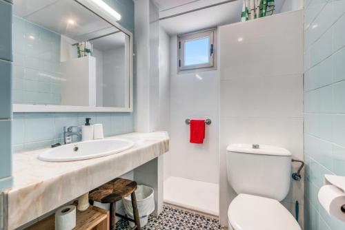 Koupelna v ubytování Voramar