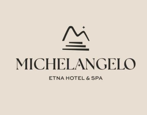 a logo of the michelangelo hotel and spa at Michelangelo Etna Hotel in Nicolosi