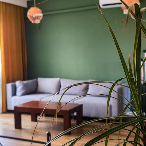 Zona de estar de The Centerpiece Rooms in Prishtina