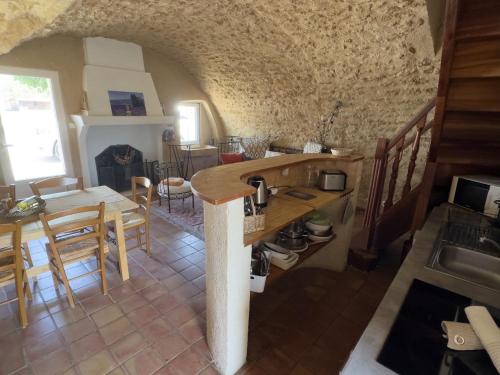 Kuchyň nebo kuchyňský kout v ubytování Bastide du Buou