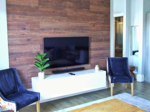 TV a/nebo společenská místnost v ubytování The Gallery 204 Luxury Apartment