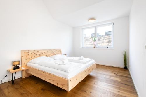 Katil atau katil-katil dalam bilik di Nadland Apartment Wehlistrasse